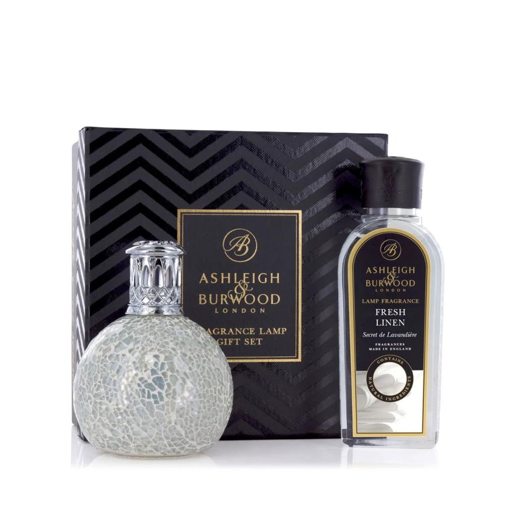 Ashleigh & Burwood The Pearl Fragrance Lamp & Fresh Linen Gift Set £24.89
